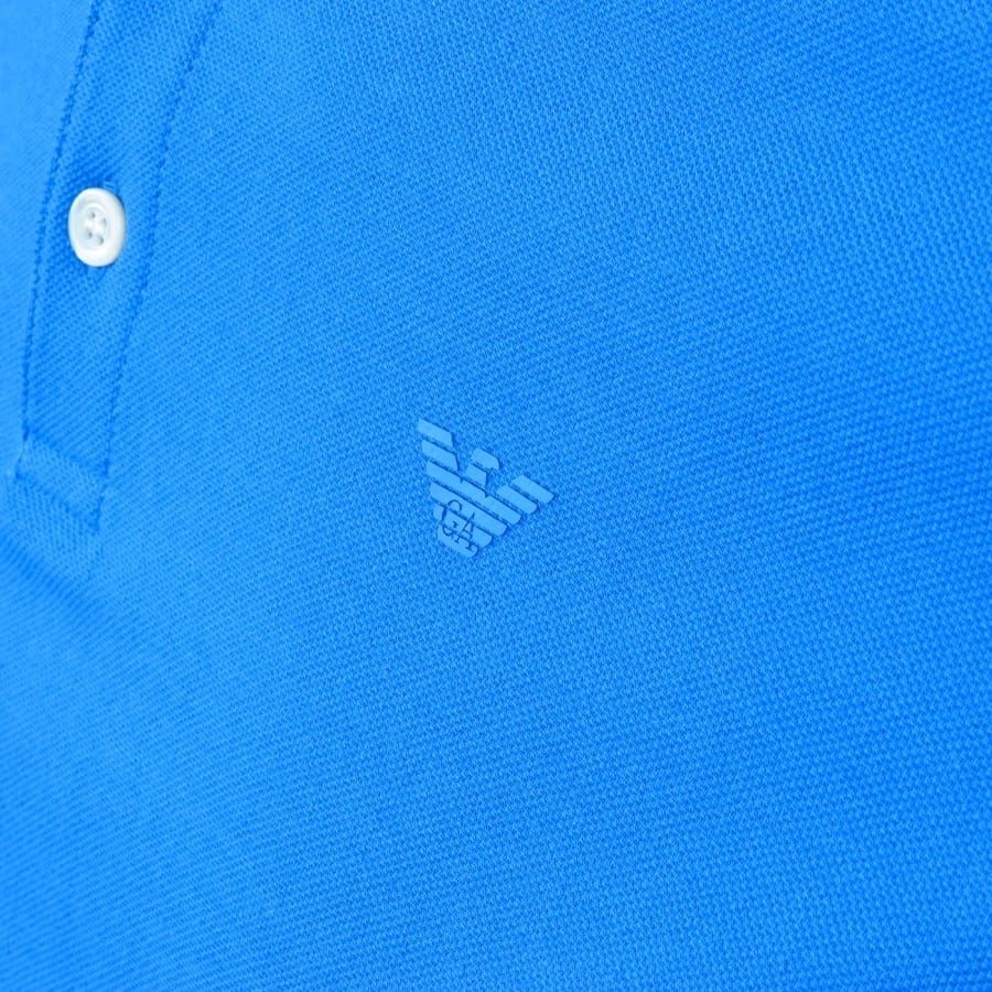 Alternative Image for ProductEmporio Armani Short Sleeved Polo T Shirt Blue3